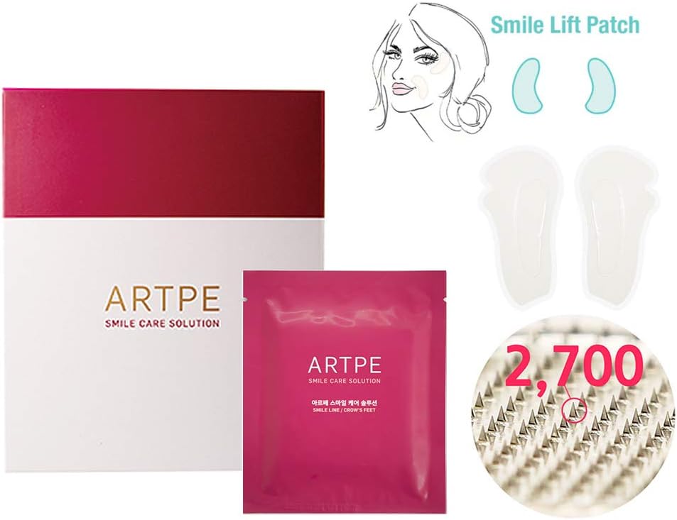 SMILE CARE SOLUTION FOR SMILE LINE (7 sets of 2 patches, total 14 patches), Hydrocolloid Hyaluronic acid micropyradmid patch