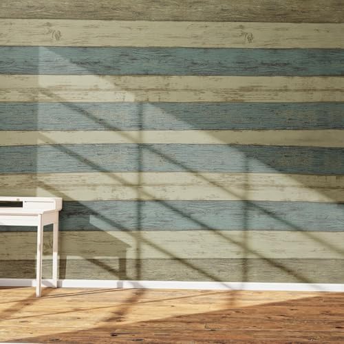 Image of Self-Adhesive Wallpaper Waterproof Old Furniture Vinyl Stickers Wooden Door Wardrobe Desktop PVC Wall Papers 45 X 304 CM- (Wooden Plank-2)