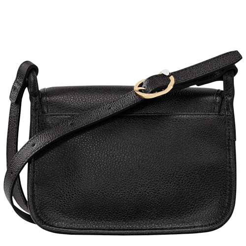 Longchamp "Le Foulonne Small Leather Crossbody Bag, Black4