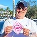 Stickios Little Princess Baby on Board Stickers - Removable Non-Magnetic Paint-Safe Signs for Cars & Windows - Made in USA - Baby Girl in Pink (2 Vinyl Decals)