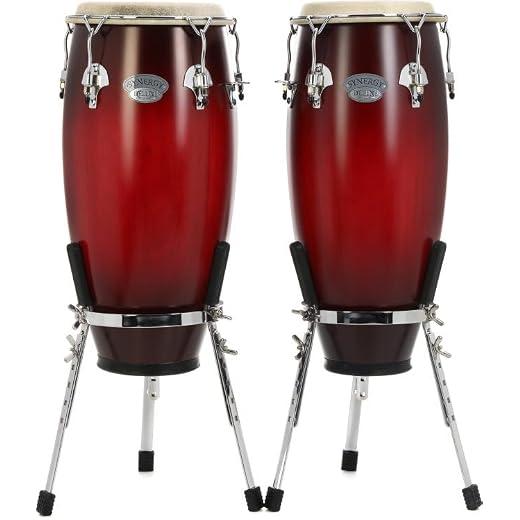 Toca Percussion Synergy Deluxe Congas - Wine Burst
