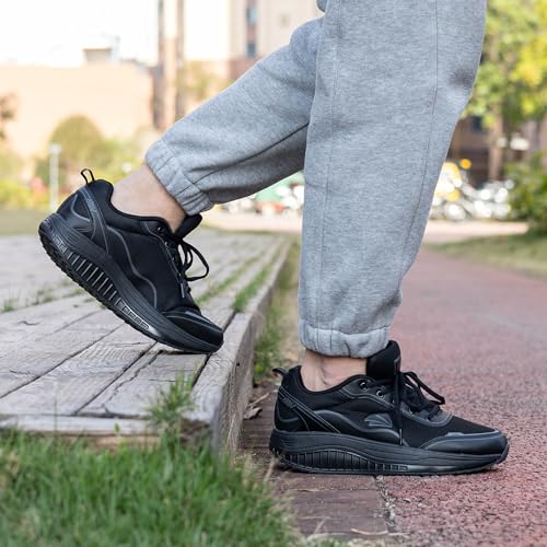 Image of Walking Shoes for Men Arch Support Plantar Fasciitis Shoes Orthotic Tennis Sneakers for Foot Pain Relief