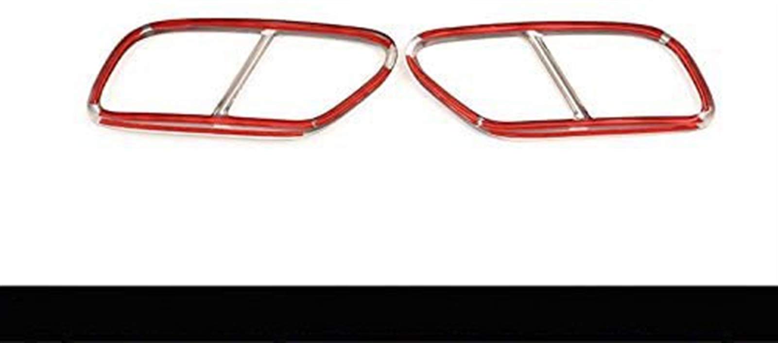 DATOUJLS Auspuffblenden Für Audi A5 A4 B9 - Silberne Auspuffabdeckungen (2 Stück)