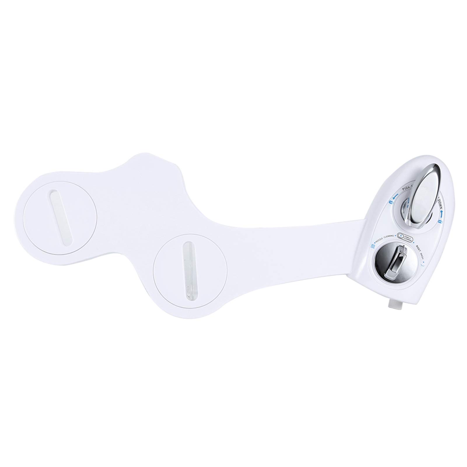 Nieelektryczny mechaniczny bidet Deska sedesowa Regulowana nasadka do natrysku świeżej wody z dyszą samoczyszczącą dla dorosłych Dzieci Seniorzy Ceramiczna biała rura ze stali