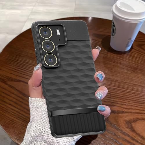 Image of Outlouders Bumper Case for Realme C75 | Full Camera Protection | TPU Soft Flexible Shockproof Back Cover (Black)