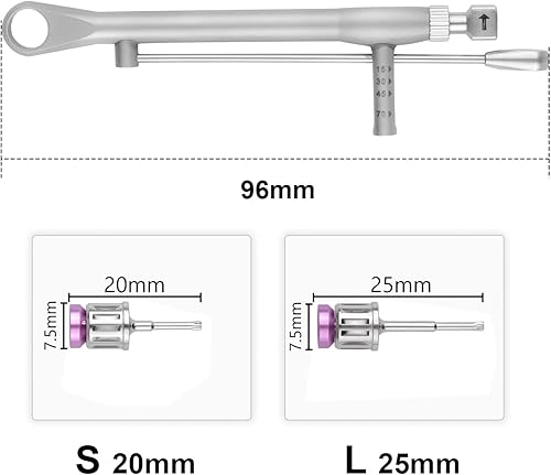 Miniatura 5 de Kit de prótesis de implante universal, 16 piezas, llave de conductor, taladro de trinquete hexagonal