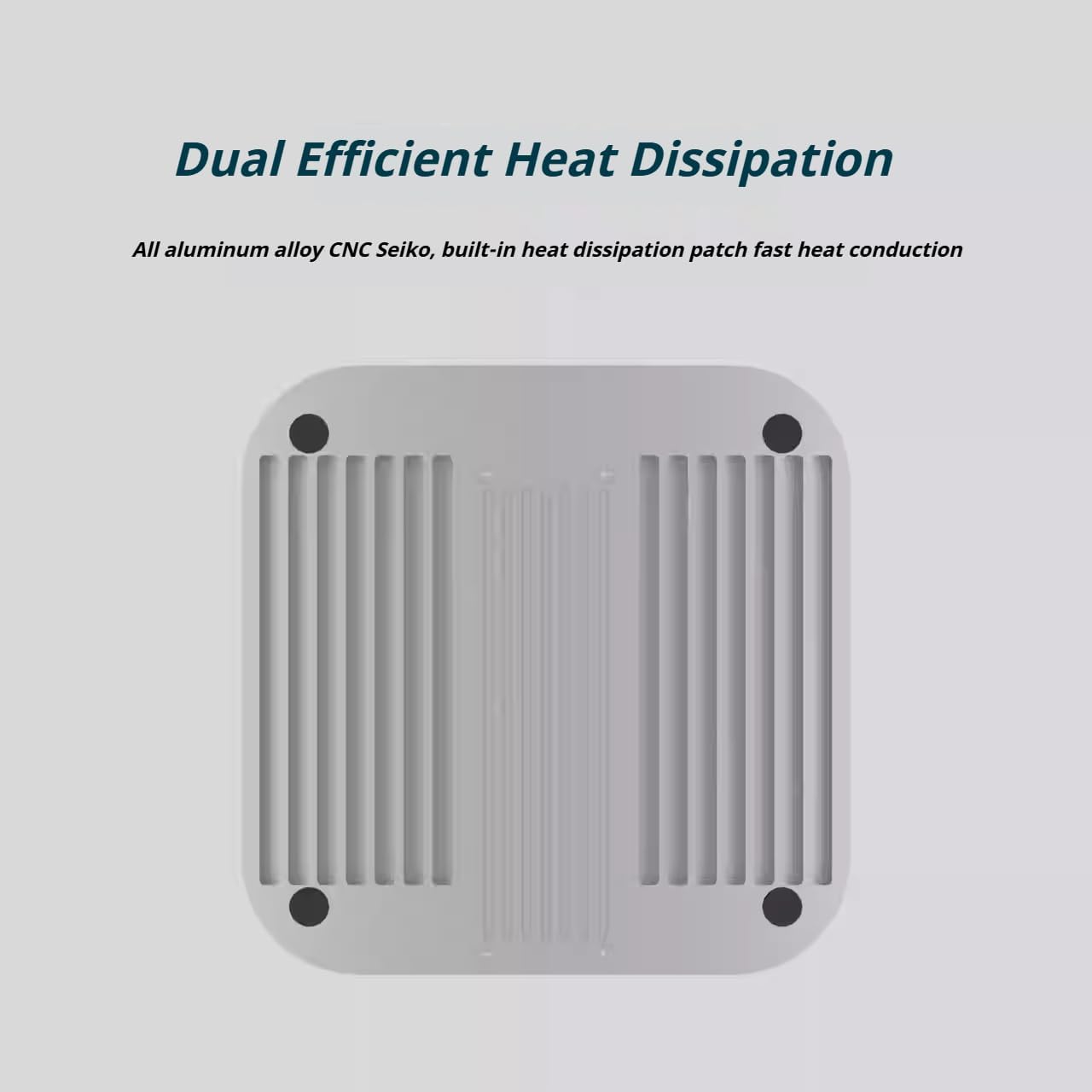 for Mac Mini M4&M4 Pro Aluminum Storage Expansion USB4 Transfer Designed for Mac Mini M4 Supports NVMe Protocol 40GBPS MAX