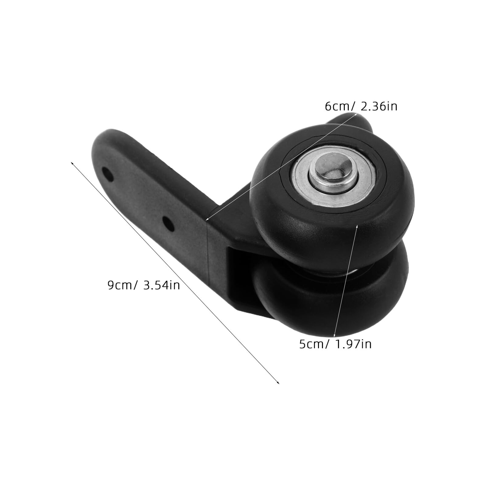 Rueda Giratoria Para Altavoz Kit De Reparación De Ruedas Para Equipaje Ruedas De Carro De Audio Placa En L Recambios Para Maletas Y Trolley 3.54X2.36X1.96In 1 Par
