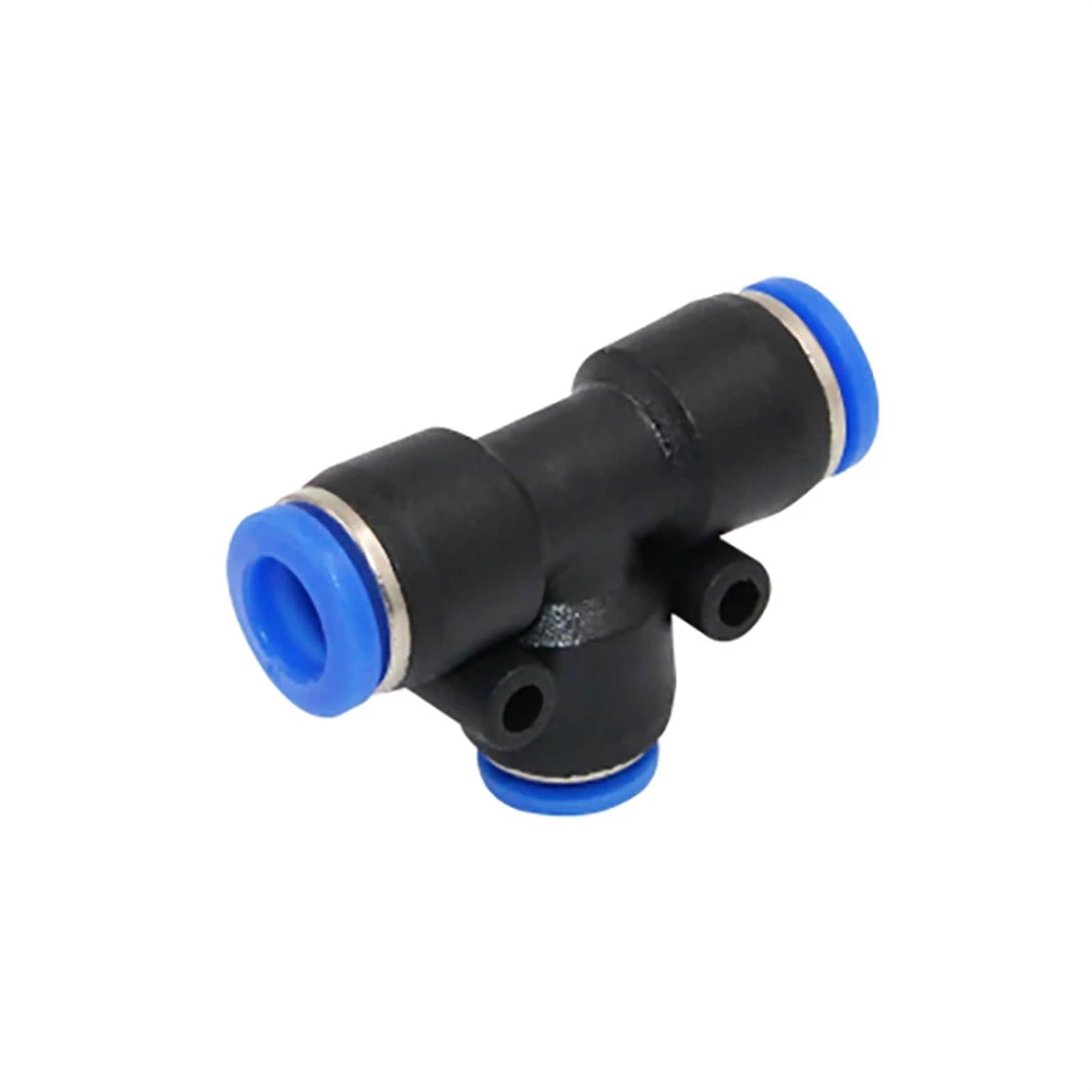 PE Air Connectors 4/6/8/10/12MM Pneumatic Fitting Quick Connect Slip Lock Tee 3Way Plastic Pipe Water Hose Tube 50/100Pcs(PE12)