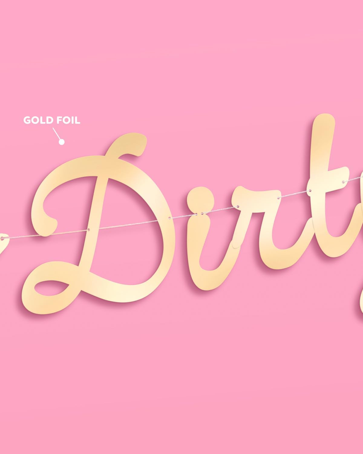 xo, Fetti Dirty Thirty 3D Pop Up Banner - 5 Ft. | 30th Birthday Decorations, Martini Decor, Bday Party Sign, Cocktail Photo Booth Backdrop, Cosmo Drink Supplies