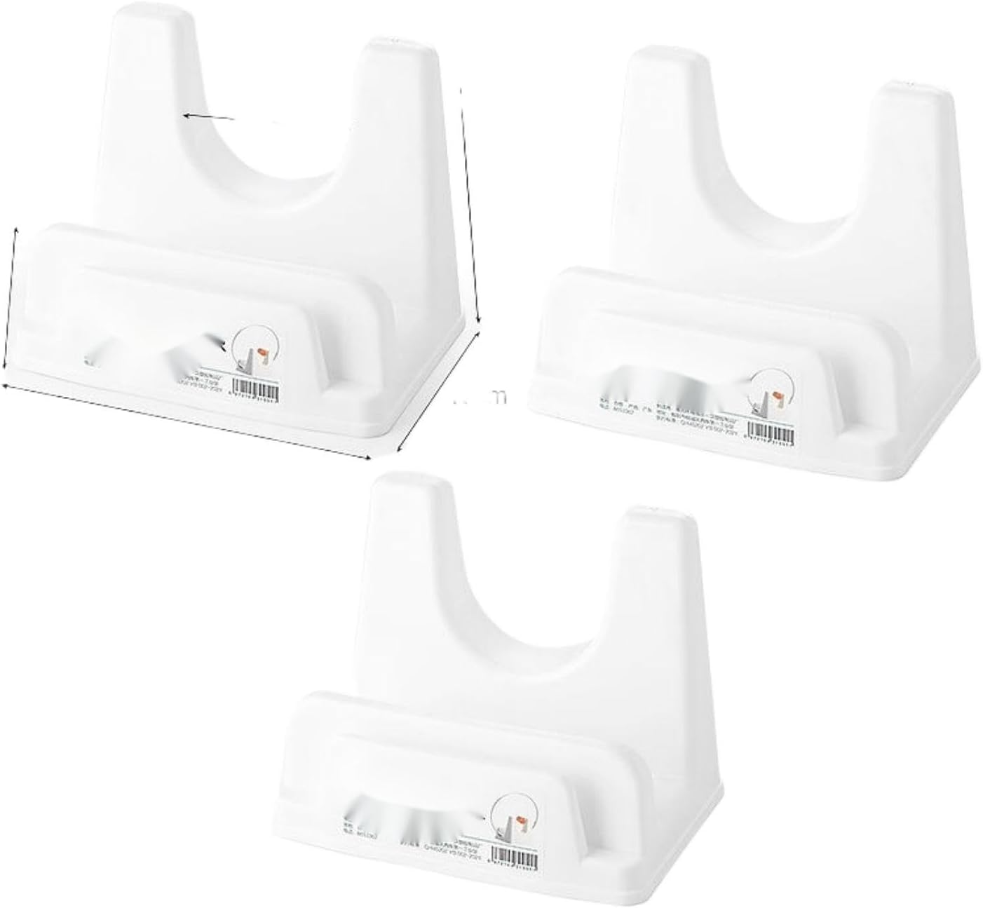 放锅盖架子台面神器砧板厨房锅盖架塑料支架置物架 Under Sink Storage for Kitchen Bathroom Cabinet,菜板放置收纳架 Multifunctional Storage Shelves for Kitchen Living Room Office,-3只装更划算