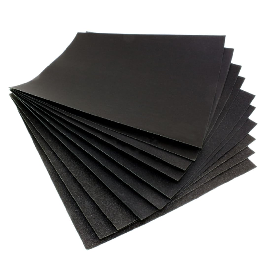 Starcke Matador Wet and Dry Sanding Sheets - Variety of Grits for Professional Finishing Pack of 10 Sheets (60 Grit)