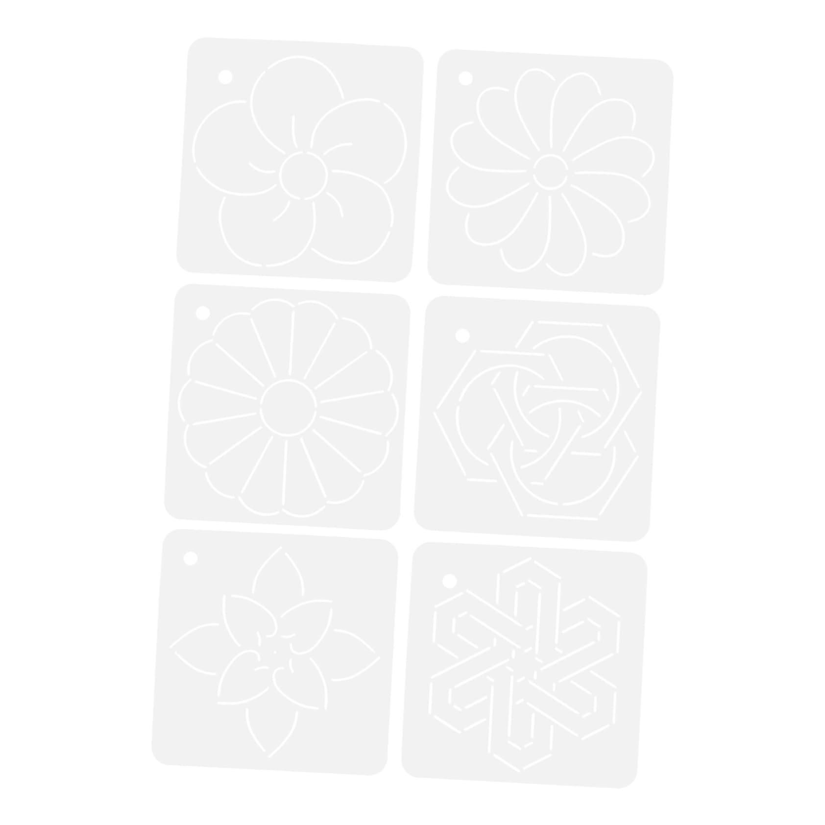 Tofficu 12piezas Plantillas De Acolchado Acrílico Para y Costura De Dibujo y Patchwork Accesorios Versátiles Para Manualidades