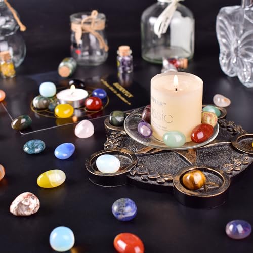Image of Red Agate Healing Crystal Stone Set - 24 Pieces, 0.6 inch Natural & Polished Stones for Healing, Meditation, Reiki, Chakra, Crafting & Decoration