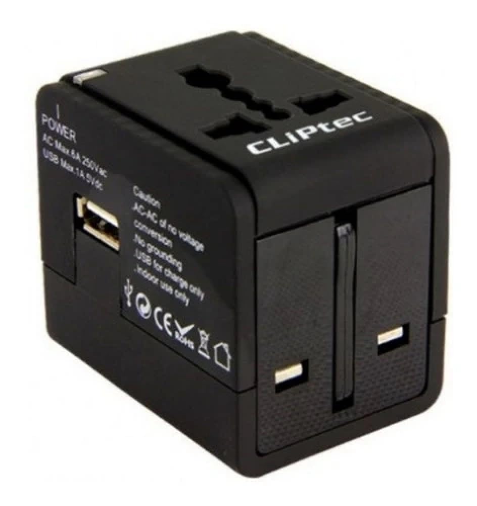 Adattatore da viaggio universale GZJ170 con USB – compatto, sicuro e perfetto per ogni destinazione!