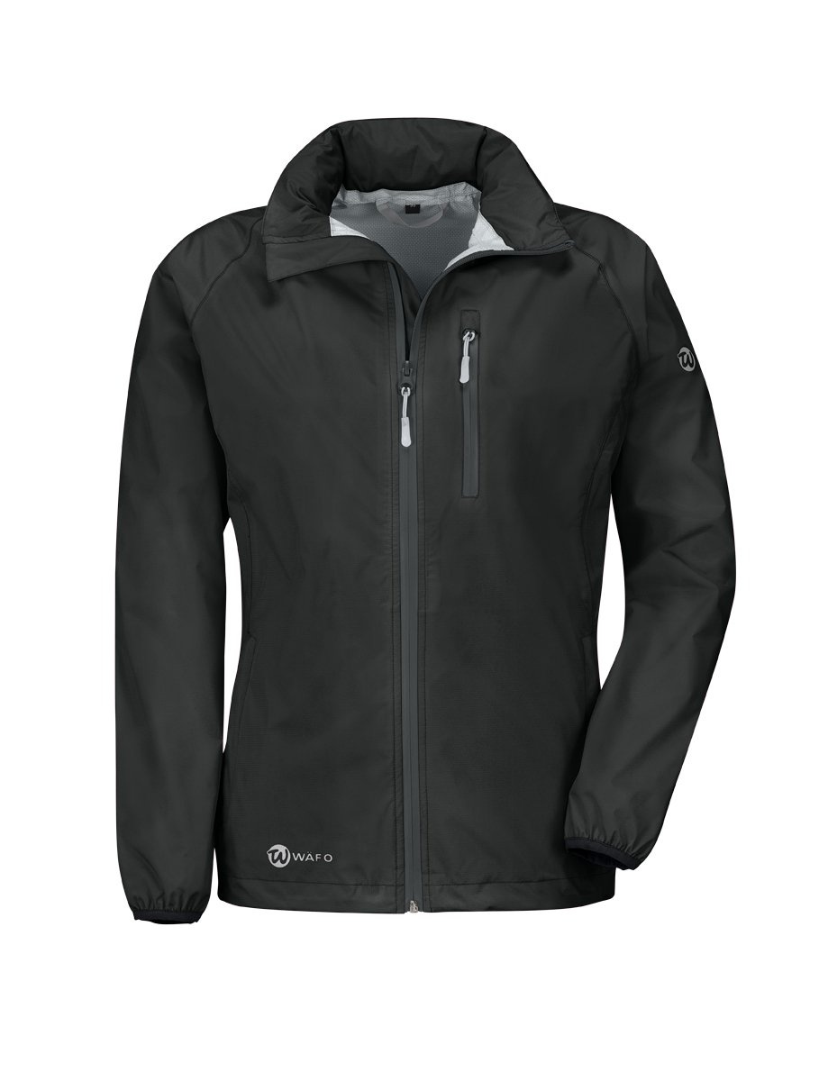 Wafo Women Lugano Rain Coat - Black, 46