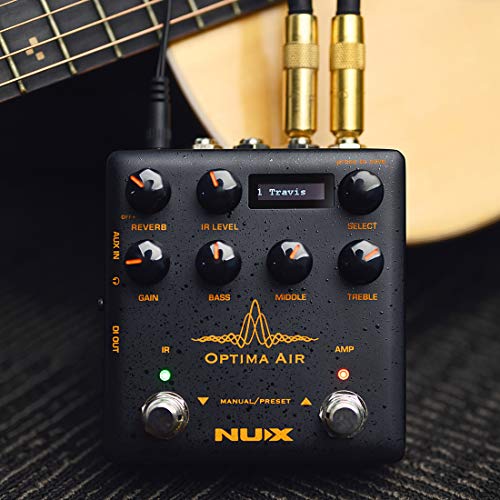 NUX Optima Air Dual-Switch Acoustic Guitar Simulator with a Preamp,IR Loader, Capturing Mode by NUX - Image 2