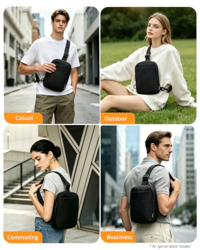 Image of OSOCE Sling Bag, RFID Anti-Theft Lightweight