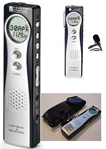 OregonScientific Digital Voice Recorder Slim (IC Recorder) With Laser Pointer & Tie/Desk Lavaliere microphone
