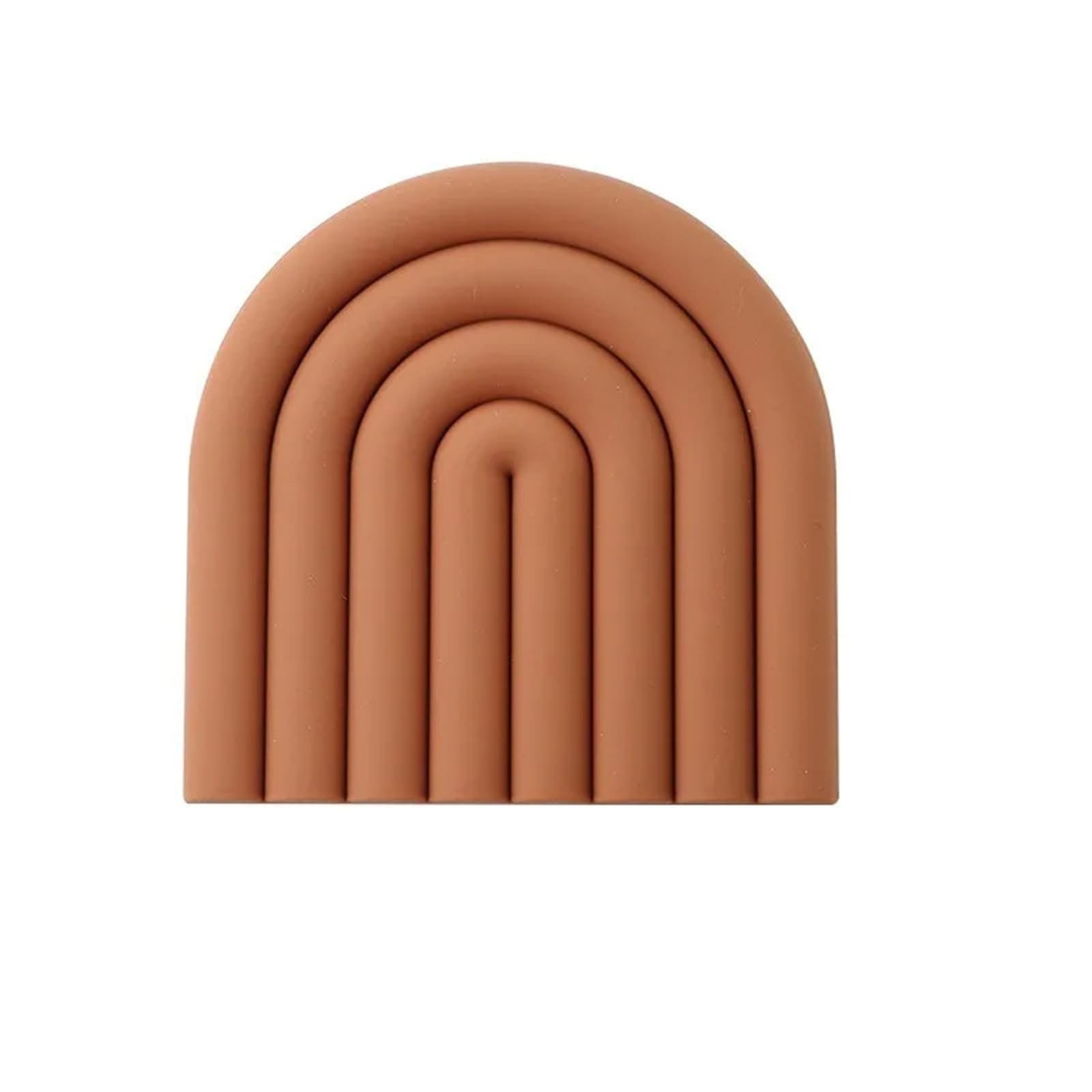 silicone trivet Table Mat, Silicone Trivet Rainbow Heat Mat Pot Holder For Kitchen 15x15cm 1-6 Pcs(15X15CM-5)