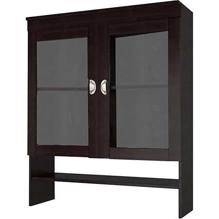 Loft 24 A S 3 Trg Buffet Topper With 3 Doors Display Cabinet Glass Display Cabinet Living Room Cupboard Large Storage Space Amazon De Kuche Haushalt