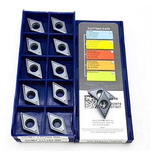 Fresa de Acabado DCMT11T304 Carburo Cementado para Torno miniatura 6