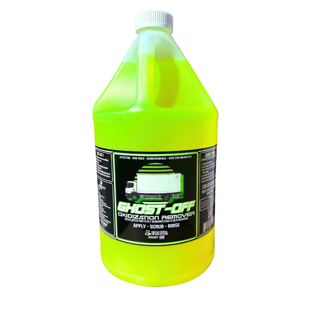 Ghost-Off Oxidation Remover & Vinyl Wrap Prep Wash | Safe Degreaser for Vehicle Surfaces Cleaning Before Graphics or PPF Installation | Acid-Free, No Caustics | Paint-Safe Formula