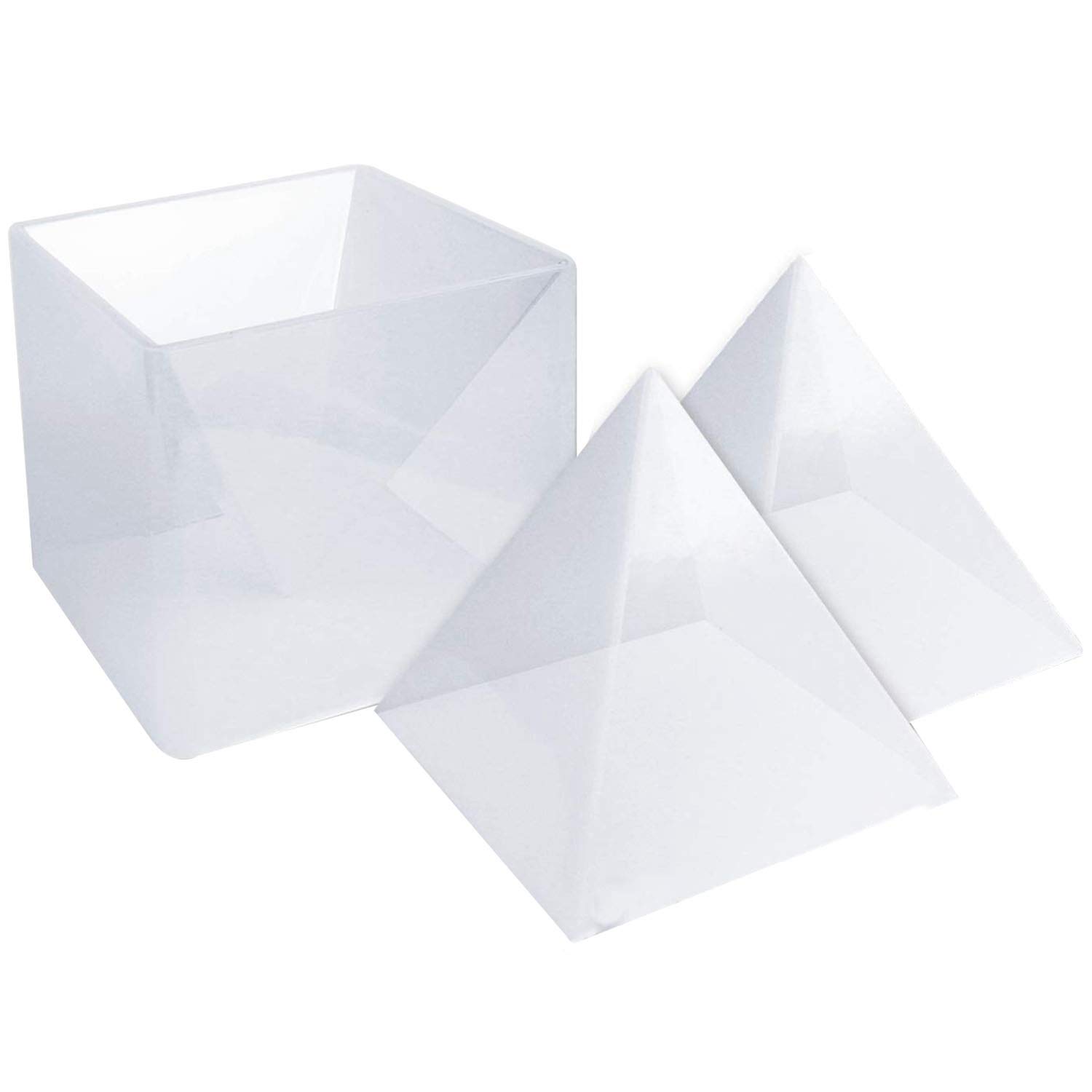 Ziiyoilh Large Resin Moldssilicone Pyramid Molds, Resin Casting Molds For Diy Orgone Pyramid, Great For Paperweight, Home Decoration Etc (Height:15Cm/5.9Inch)
