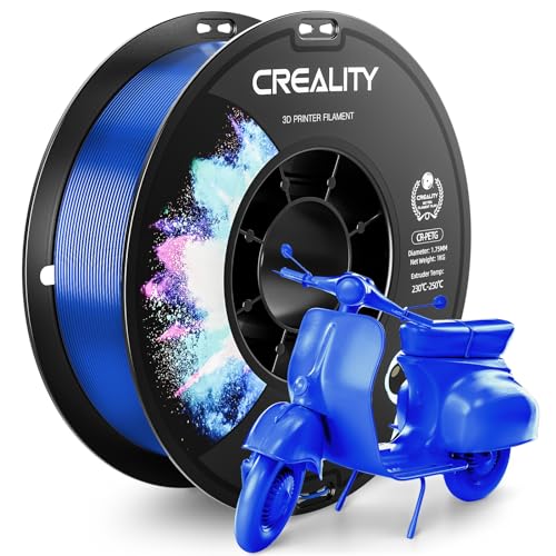 Image of CREALITY PETG Filament 1.75mm 3D Printer Filament, 1kg (2.2lb) Neatly Wound Spool, Dimensional Accuracy ±0.03mm, Fit for Ender, Bambu Lab, Anycubic,ELEGOO FDM Printers, Blue