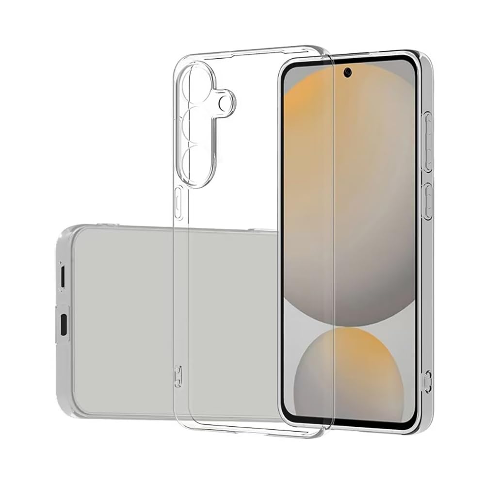 Zore Galaxy ile uyumlu S25 FE Kılıf Zore Süper Silikon Kapak Şeffaf