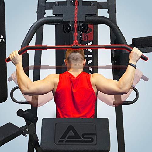 AsVIVA MG6 Kraftstation für Zuhause | Hochwertige Fitnessstation mit Boxsack Bauchtrainer | Multigym mit Seilzug… – Bild 5