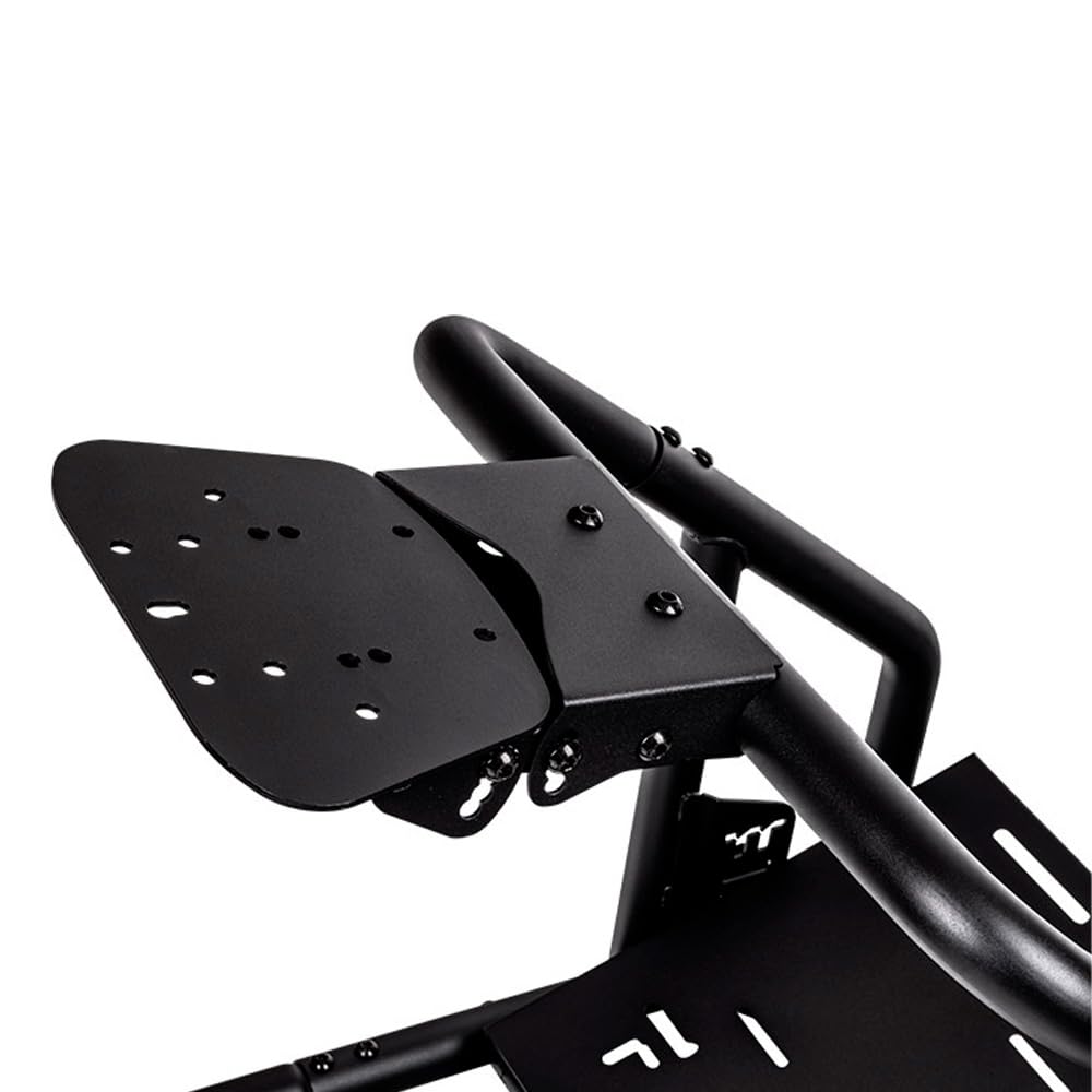Thermaltake GR300 SIM Racing Cockpit – Racing Rig mit verstellbarem PVC-Rennsitz, Lenkrad-/Pedalhalterung, Shifter Mount – Schwarz (Black)