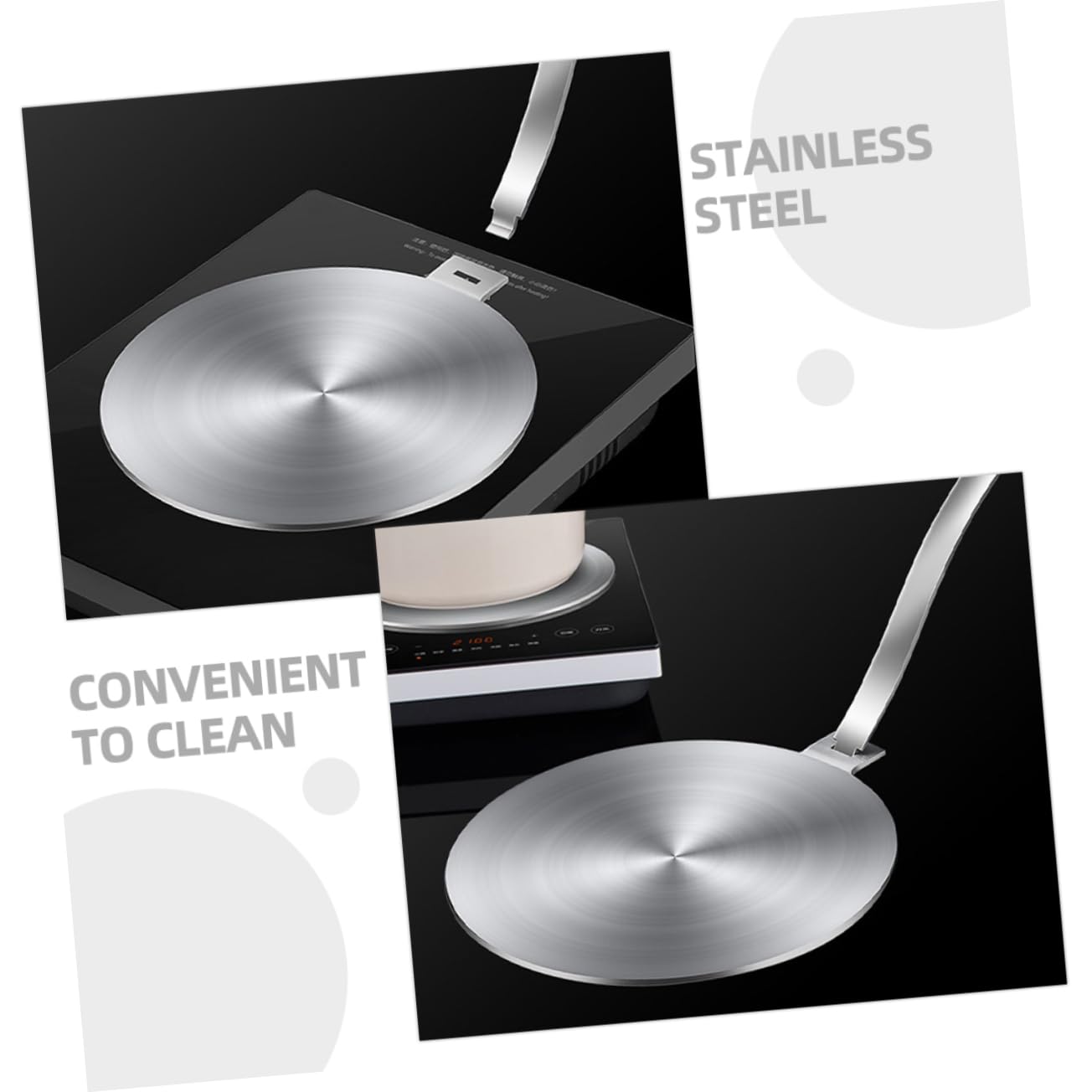 Difusor De Calor con Asa Placa Difusora De Calor Suministros De Cocina para Cocina De Inducción