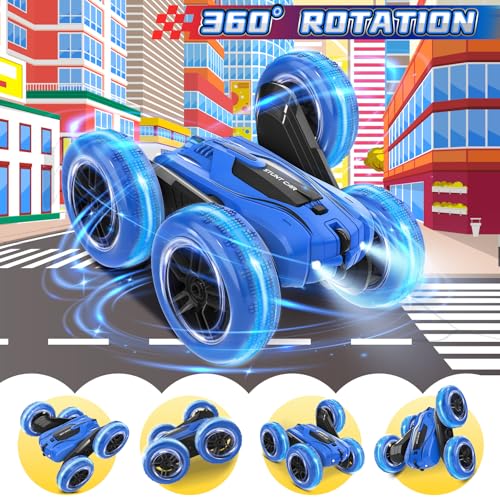 Image of A ALPHA Remote Control Car, RC Stunt Car Double-Sided 360 Rotating 4WD