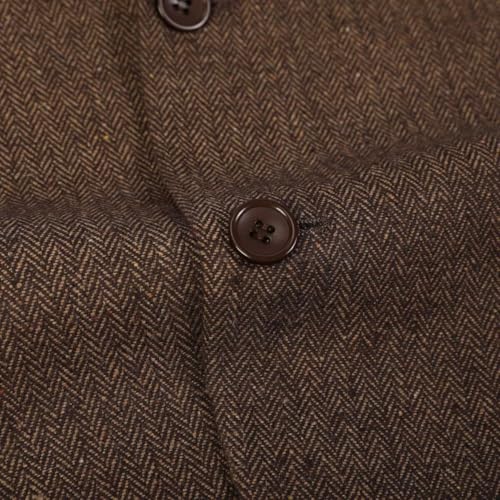 Retro Tweed Men's Suit Blazer Herringbone Slim Fit Sport Coats Jackets Prom Business Casual Men Tux Jacket Wedding Blazers3