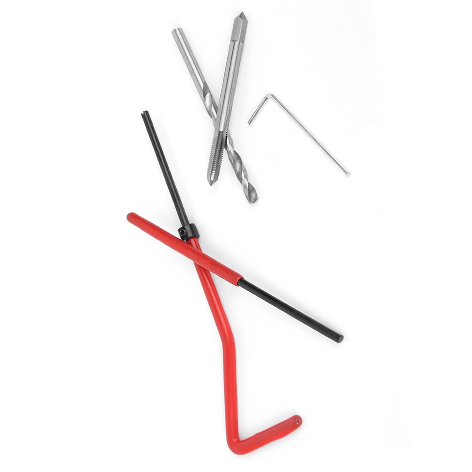 Kit de Reparación de Roscas M4,25 Piezas M4 Juego de Puntas de Reparación de Roscas con Caja de Plástico,para Maquinaria de Procesamiento