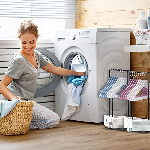 2 Pack Hanger Organizer, Kingdalux Sturdy Hanger Stacker For Laundry Room Closet Dry Cleaning Room, Portable Hanger Storage Rack Holder For Adult Hangers, Holds Up 200 Wire Clothes Hangers #TOP3