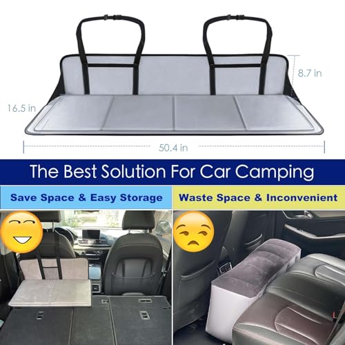 (Schwarz) SUV Campingbedarf mit flachem Kofferraum, z.B. für Tesla Modell Y, RAV4, CRV, X-Trail, Outback