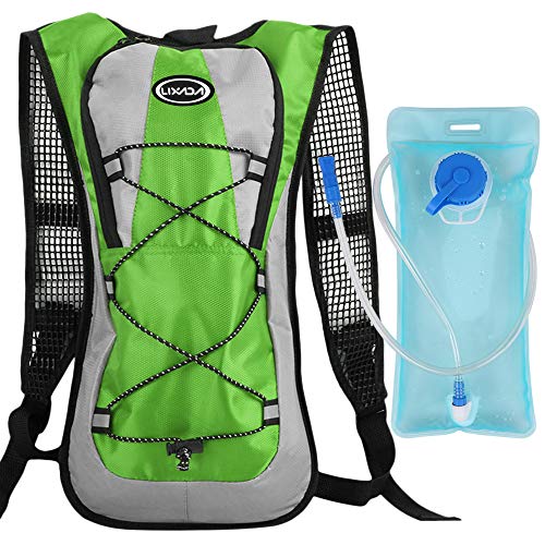 Lixada: Mochila de hidratación  para bicicleta con 2 de burbuja de agua  para camping