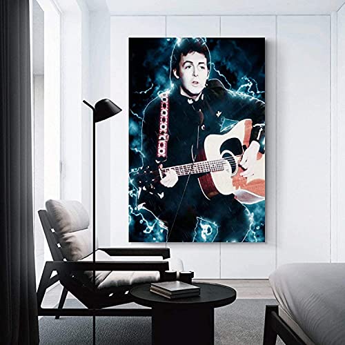 Luck7 Peintures sur Toile Paul McCartney et Photo pour la décoration de la Chambre Art MuralImpression Affiches Photos… - Les Beatles, Paul McCartney, John Lennon, RIngo Starr, George Harrison Luck7 Peintures sur Toile Paul McCartney et Photo pour la décoration de la Chambre Art MuralImpression Affiches Photos… – Image 3