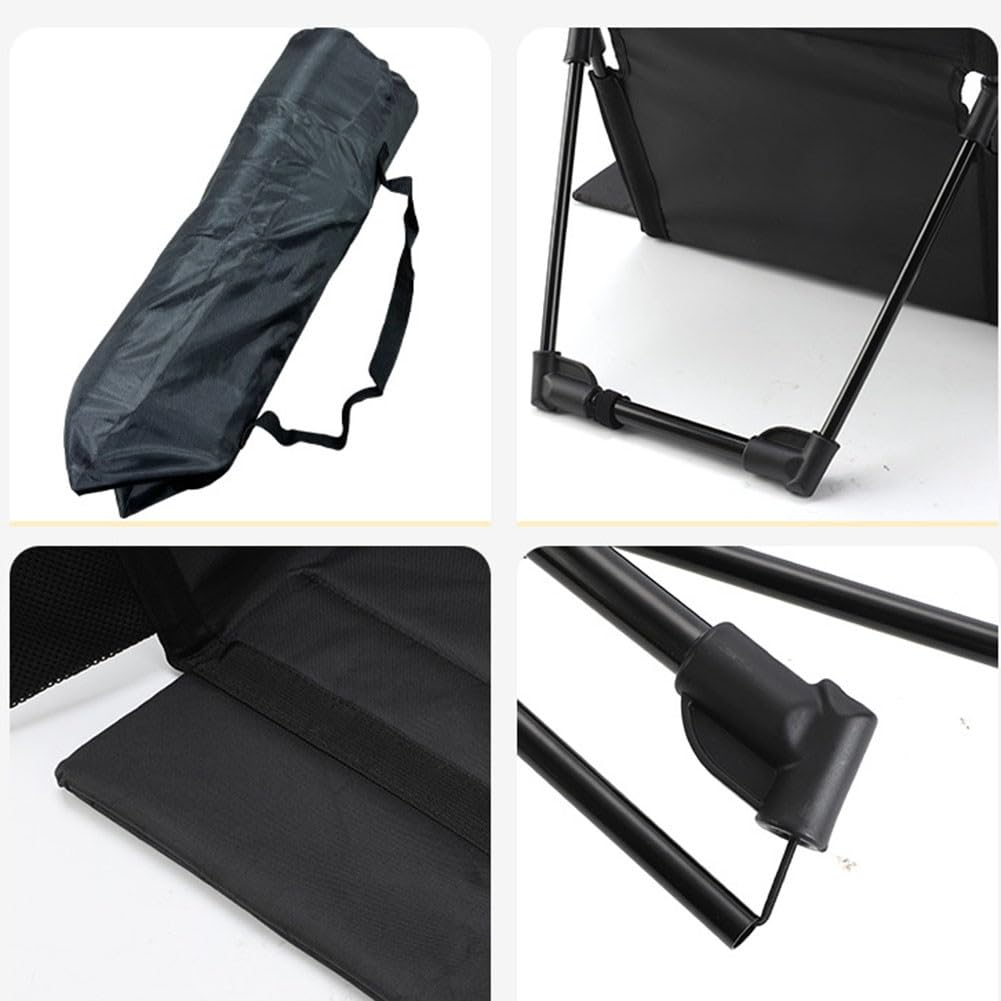 Cojín plegable portátil para silla de playa con resp transpirable para malla y bolsillo de almacenamiento liro para camping nic piscina tela Ox 600D capacidad de 100 kg