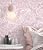 HeloHo Pink Peel and Stick Wallpaper Pink Floral Contact Paper Boho Wallpaper Removable Self Adhesive Flower Wall Paper for Cabinet Bathroom Bedroom Decoral Papel Tapiz para Pared 17.3" X 78.7"