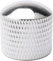 Knob Pressão Metal Cromado Para Guitarra Baixo