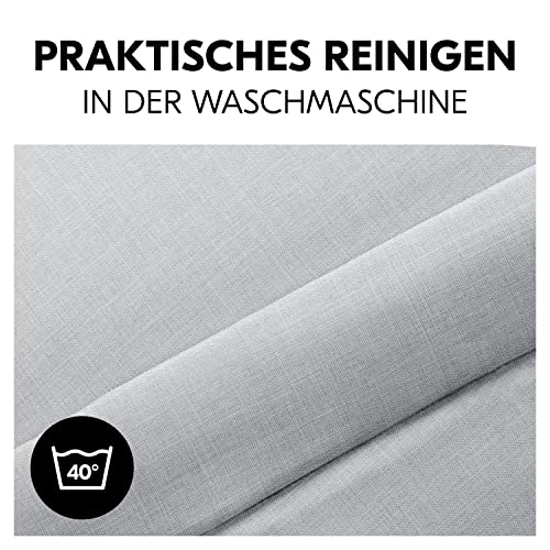 hauck Universal Fußsack für Buggys, Kinderwagen & Fahrradanhänger, Warm mit Fleece Innenfutter, Anti-Rutsch, 2 Wege Reißverschluss, Kapuze, Waschbar & Faltbar (Grau)