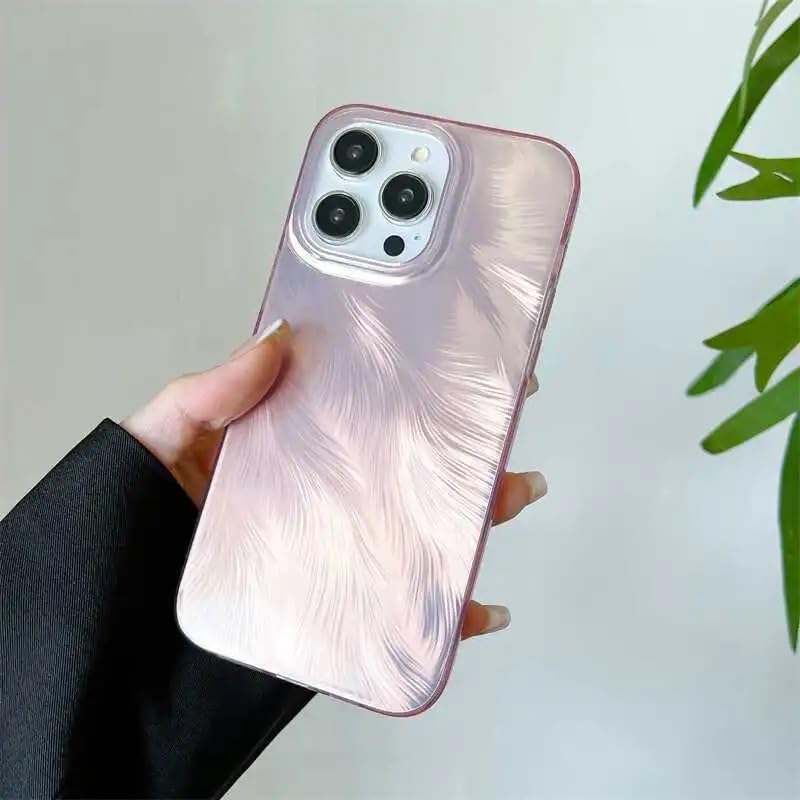 Pink Shiny Phone Case for iPhone 16 Pro Max - Drop Protection, Non-Slip, Cute 16pm Cover Perfect for Women, Girls, and Teenagers