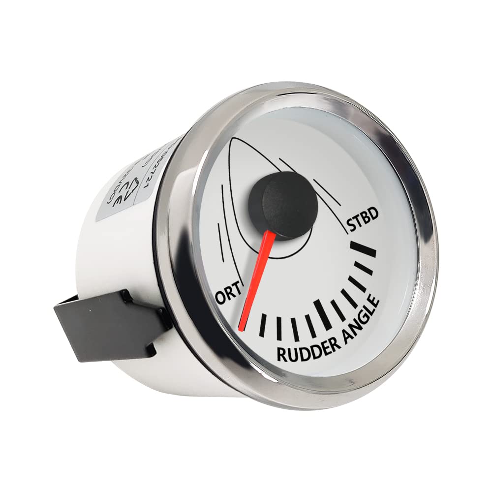 gouvernail Angle Indicateur Jauge Mètre 0-190ohm avec accouplement Sensor 52mm 9-32V avec rétroéclairage