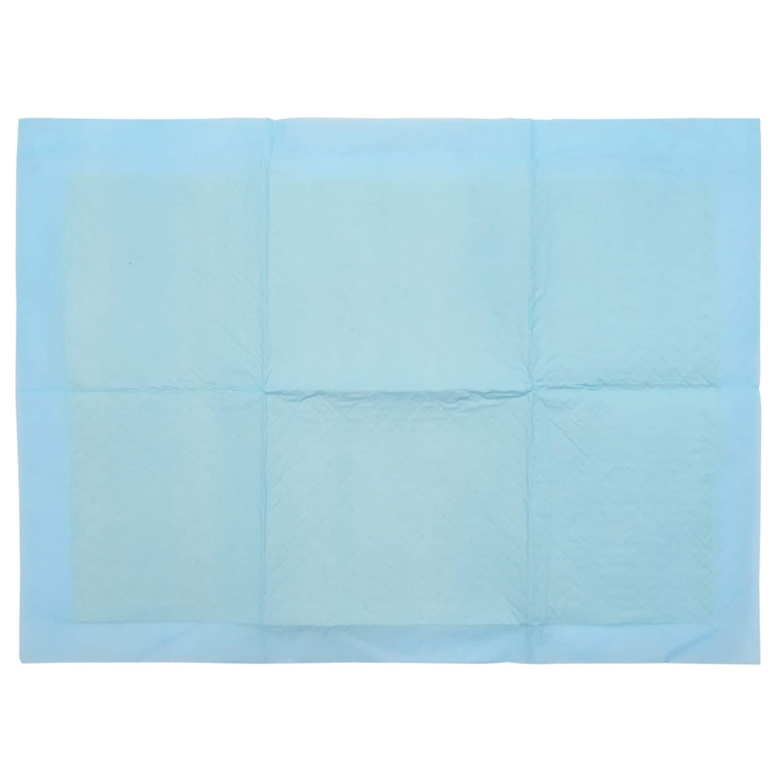 Lot de 400 tapis de dressage pour chien en tissu non tissé bleu et blanc | Parfum citron, absorbant, anti-fuite, neutralisant les odeurs, jetable