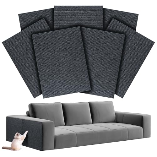 7-Pack Cat Scratch Couch Furniture Protector (Dark Gray),Pre-Cut, 11.81