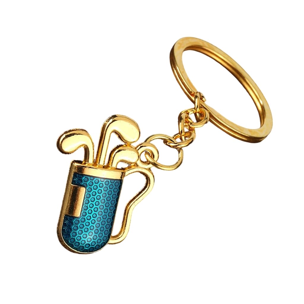 Elnwnnkc Miniature Golf Club Keychain with Detailed 2D Designs for Golf Enthusiasts and Sports
