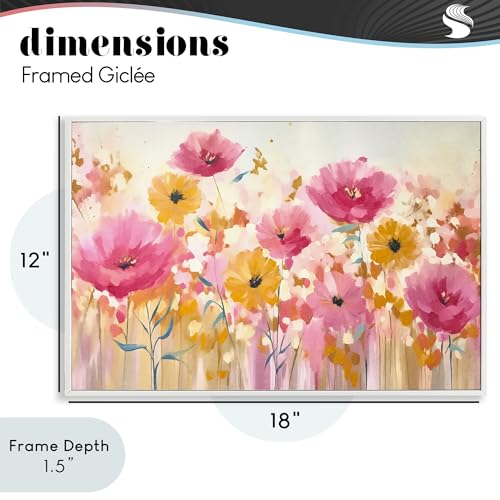 Tableau Blooming Whimsy pour illuminer votre salon ou bureau moderne